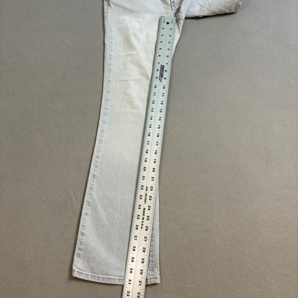 American Eagle Low Rise Bootcut Jeans Light Wash Y2K Womens 6 distressed - Picture 11 of 15
